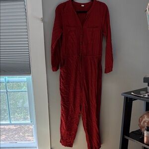 Old Navy Red Jumpsuit
